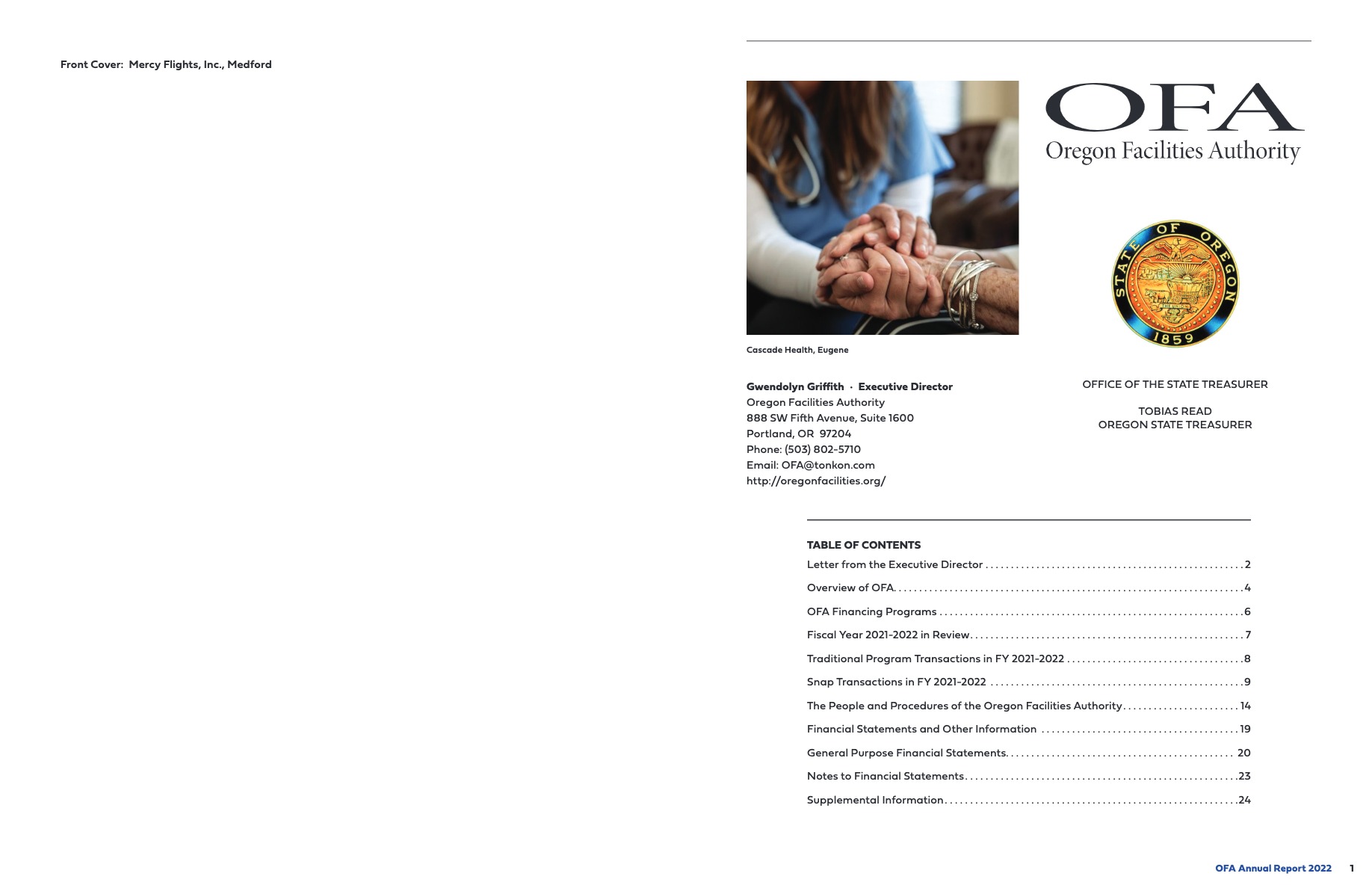 Ofa Annual Report 2022 Ofa Annual Report 2022