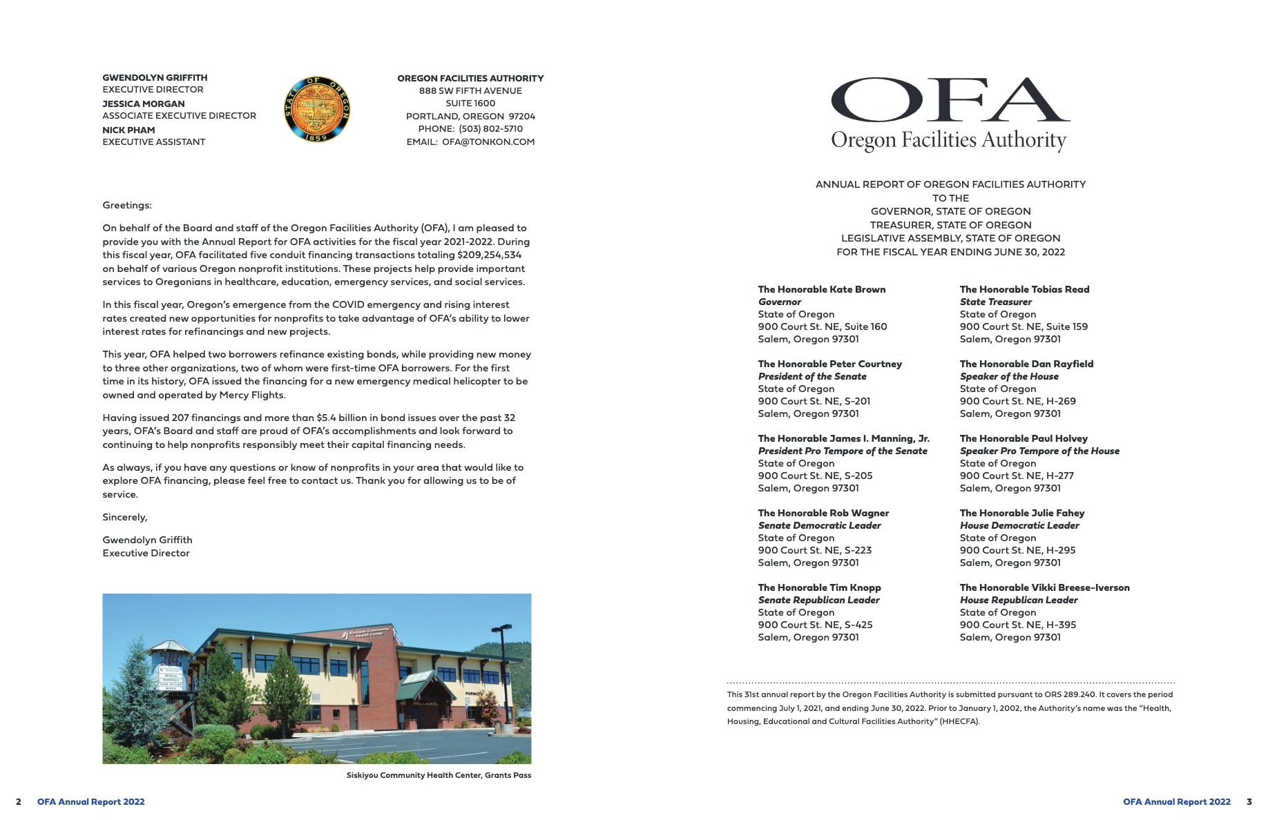 Ofa Annual Report 2022 Ofa Annual Report 2022
